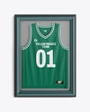 Basketball Jersey in Frame Mockup