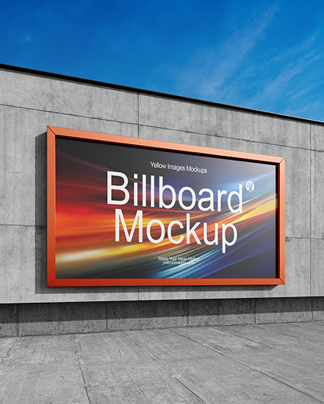 Billboard on the City Street Mockup