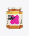 Hexagon Glass Honey Jar Mockup