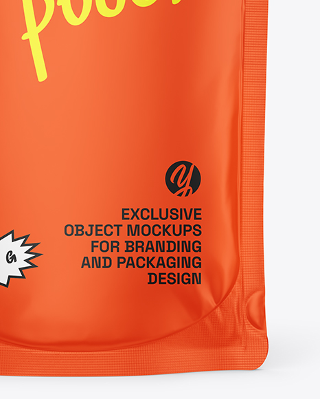 Matte Stand-up Pouch Mockup