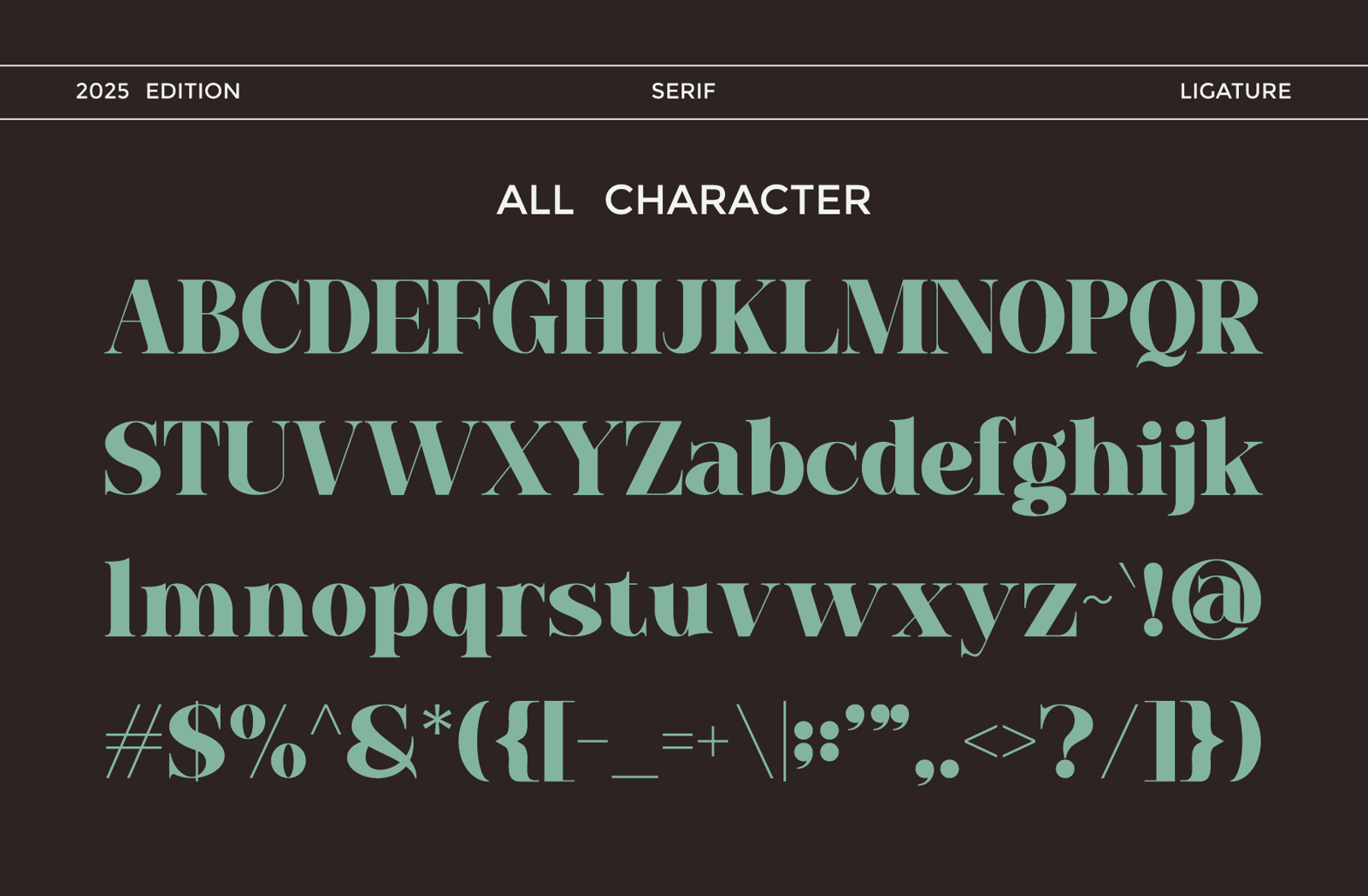 Baflen Modern Serif Typeface