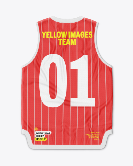 Basketball Jersey Mockup - Back View