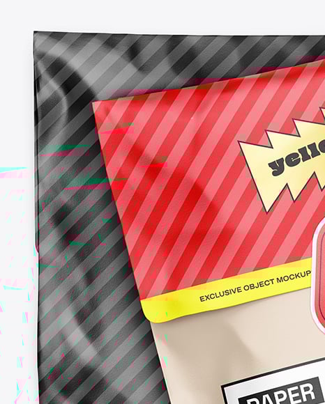 Paper Mailing Bags Mockup