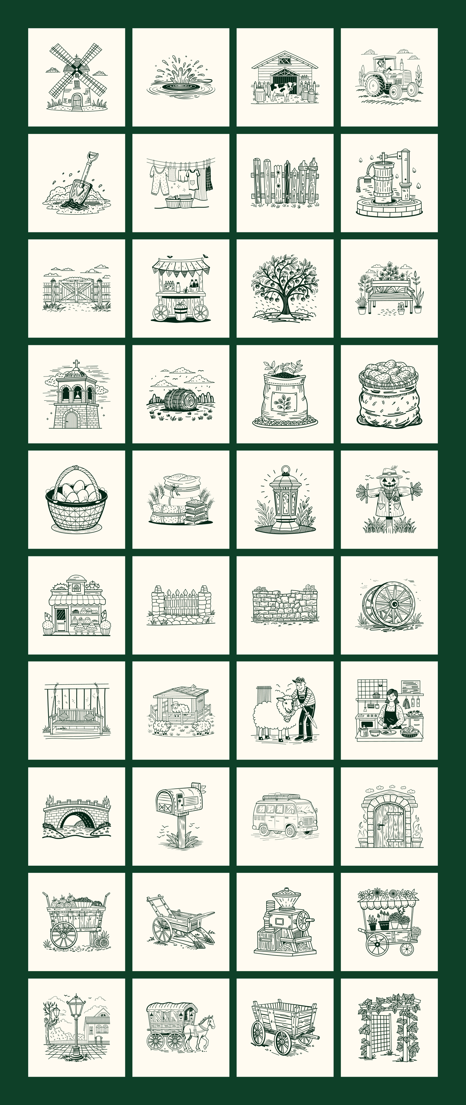 Vintage Nature Illustrations Bundle