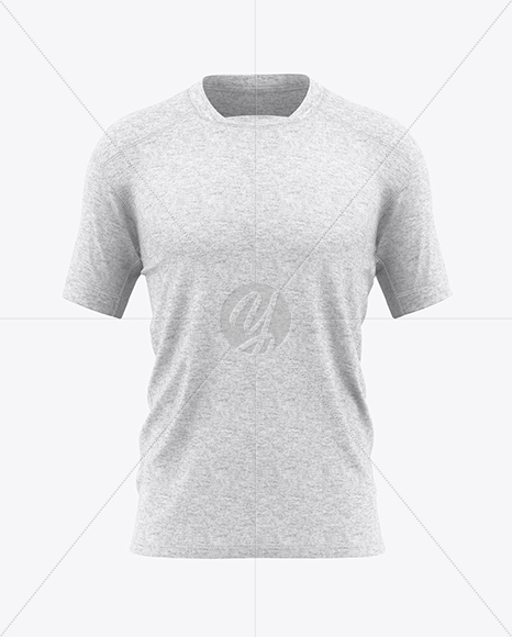 Heather T-Shirt Mockup - Front View