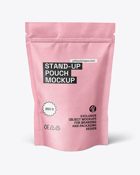 Kraft Stand-up Pouch Mockup