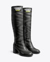 Pair of High-Knee Boots Mockup