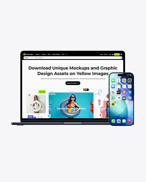 Apple MacBook Pro and iPhone 17 Pro Max Mockup