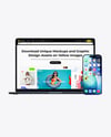 Apple MacBook Pro and iPhone 17 Pro Max Mockup