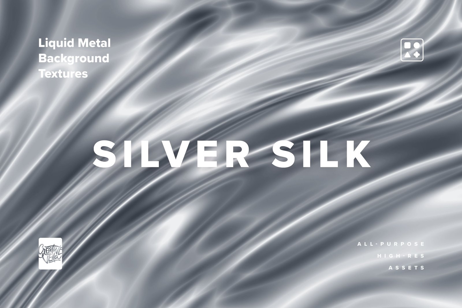 Liquid Metal Background Textures