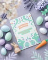 Minimal Easter Greeting Card Mockup