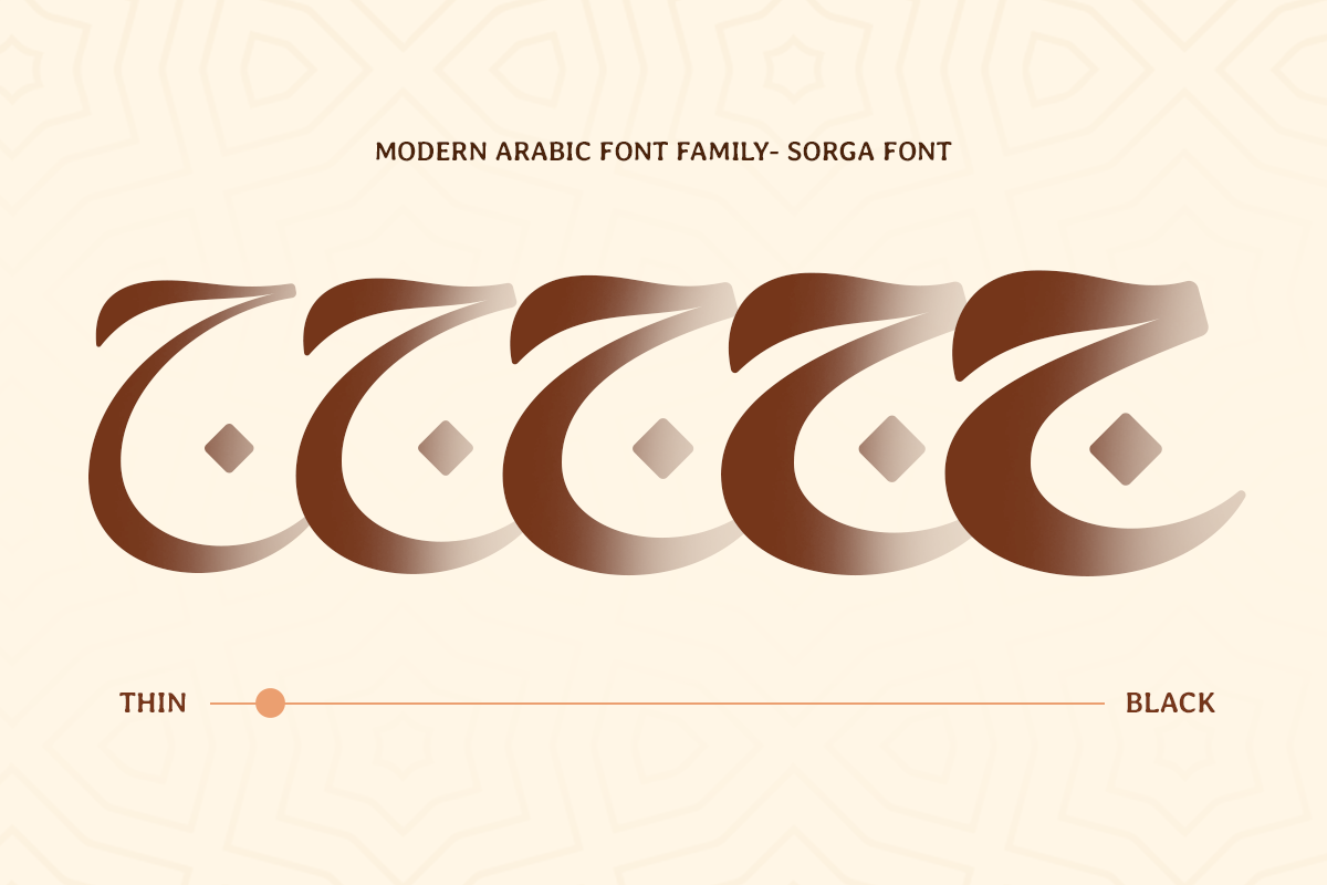Sorga - Modern Arabic Font Family