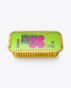 Aluminium Foil Tray in Kraft Paper Sleeve Mockup