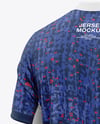 Soccer Jersey Mockup - Back Half Side View