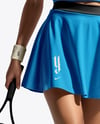 Woman Wearing Tennis Uniform Mockup