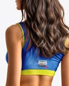 Woman Wearing a Crop Top and Leggings Mockup