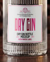 Dry Gin Bottle Mockup