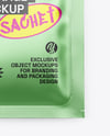 Matte Metallic Sachet Mockup