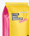 Matte Food Bag Mockup - Half-Side View