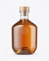 Clear Glass Whisky Bottle Mockup