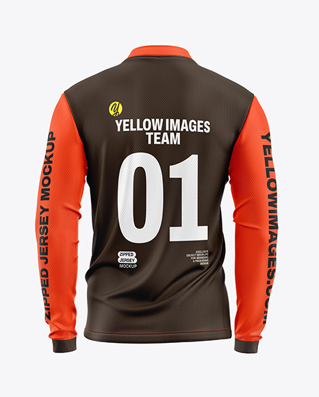 Mesh Jersey Mockup - Back View