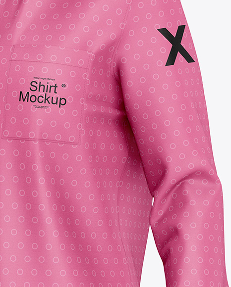 Women's Long Sleeve Shirt Mockup - Half Side View