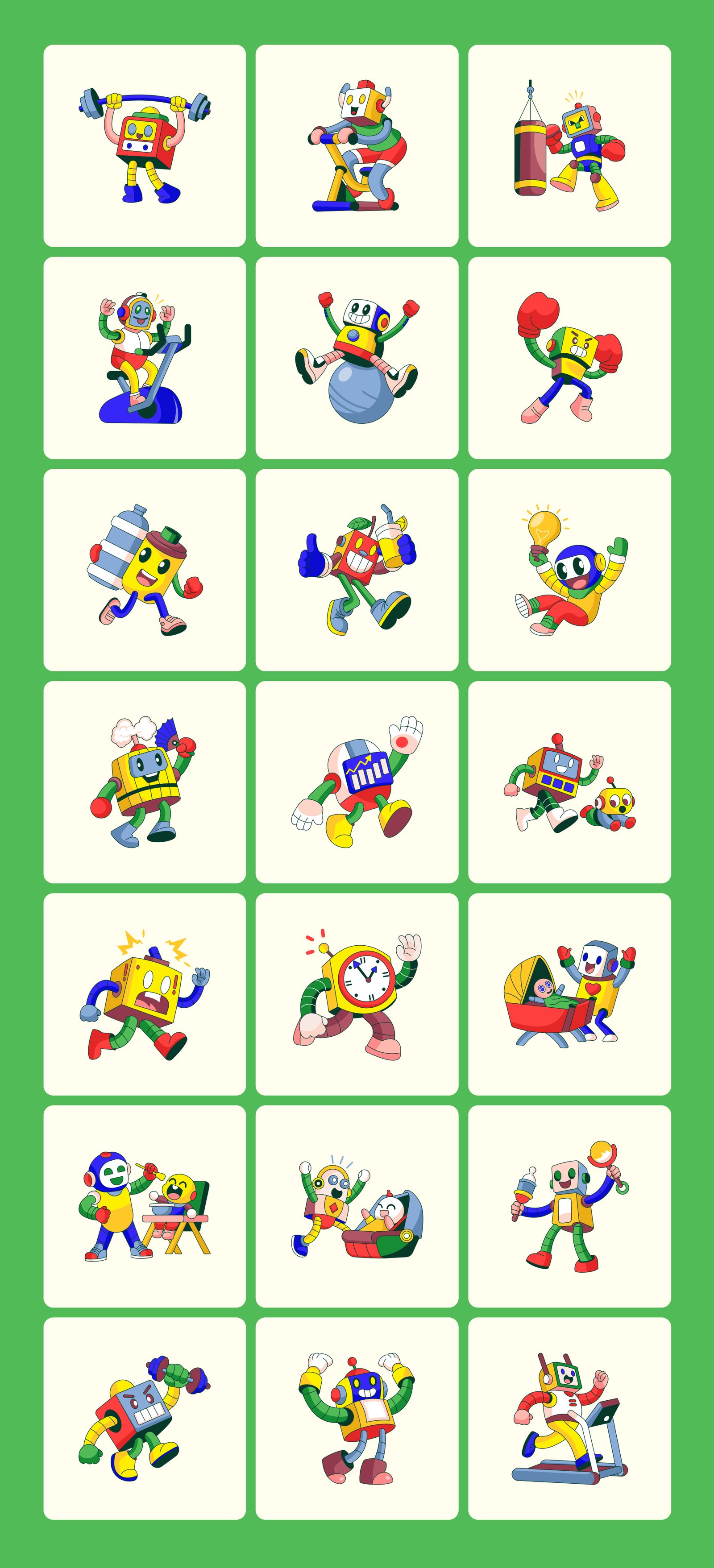 Everyday Bots Illustration Bundle