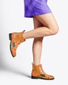Chelsea Boots on Woman's Legs with Skirt Mockup