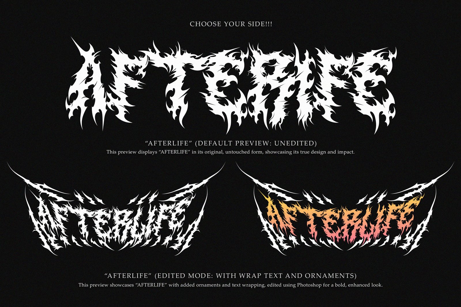 Mortal Reign | Dragonic Black Metal Font