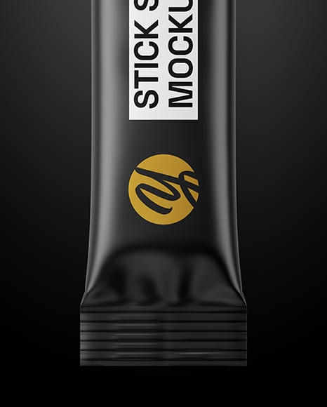 Matte Stick Sachet Mockup