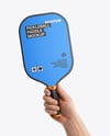 Pickleball Paddle in a Hand Mockup