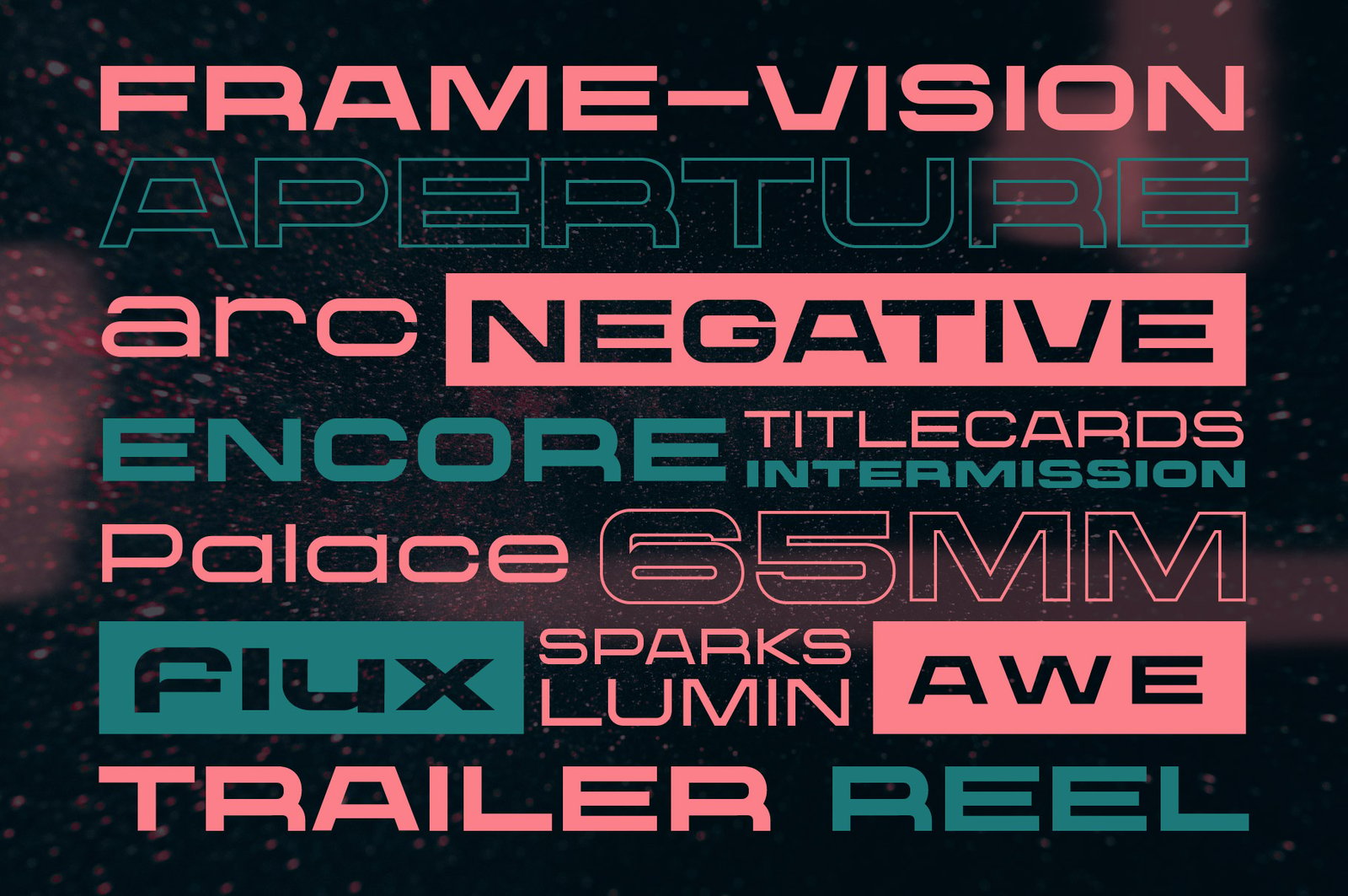 Proscenium - A Wide Sans-Serif Font Designed for Cinema