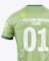 V-Neck Rugby Jersey Mockup - Back View