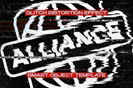 Glitch Distort Text Effect - Add-Ons