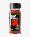 Square Glass Jar with Smoked Paprika Mockup