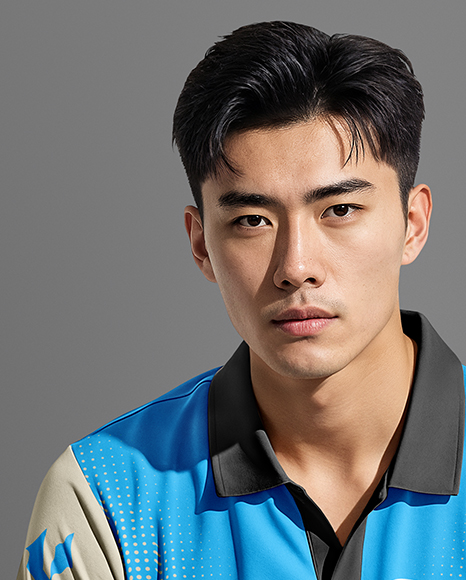 Man Wearing Table Tennis Uniform Mockup