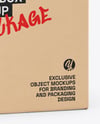 Kraft Paper Box Mockup – Half Side View