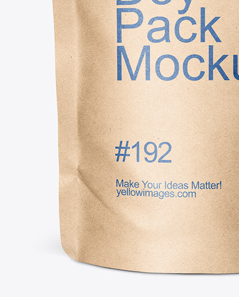 Kraft Paper Doy Pack Mockup