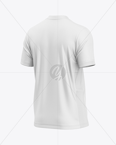 Soccer Jersey Mockup - Back Half Side View