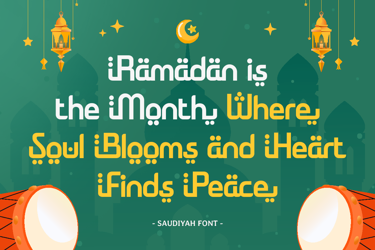 Saudiyah - Modern Ramadan Arabic Font