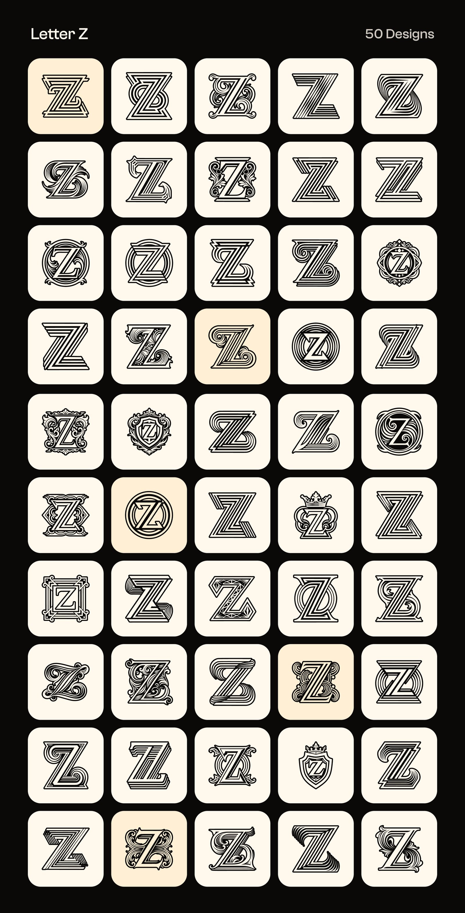 Alphabet Letters Logo Bundle