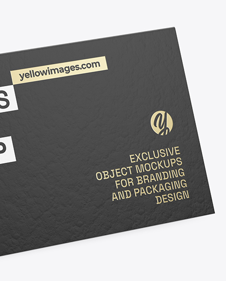 Paper Business Card Mockup