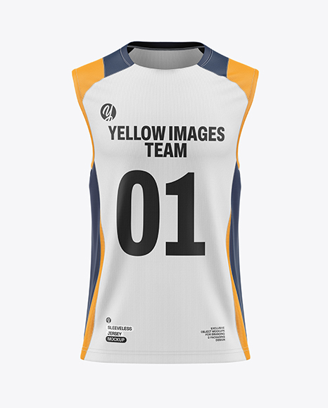 Training Sleeveless Jersey Mockup - Front View - Sleeveless mockup
