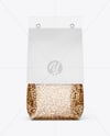 Transparent Package with Buckwheat Mockup