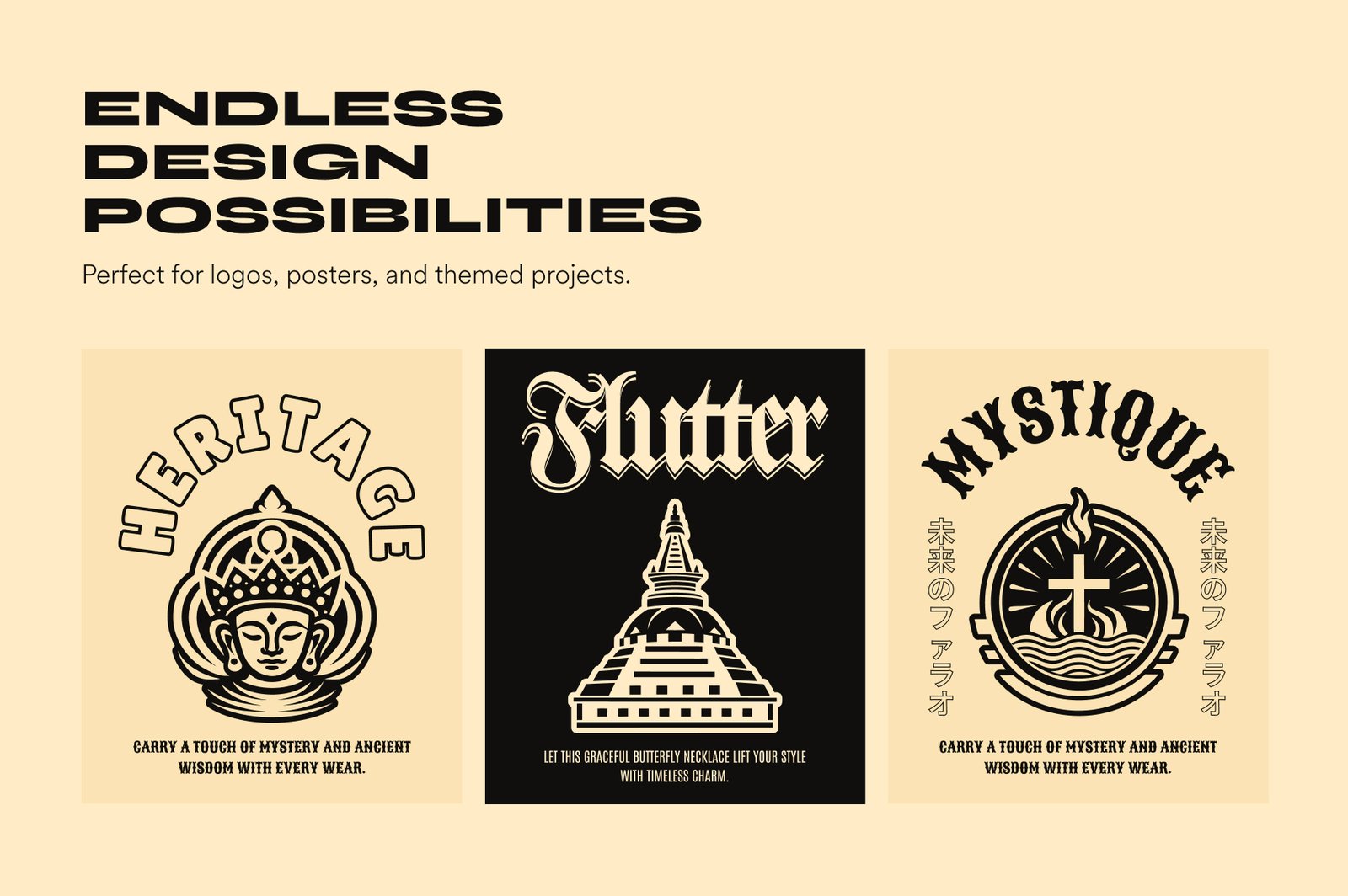 Buddhist Soul Symbol Set