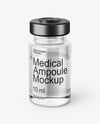 Clear Glass Medical Ampoule Mockup