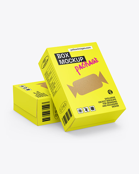 Two Paper Boxes Mockup