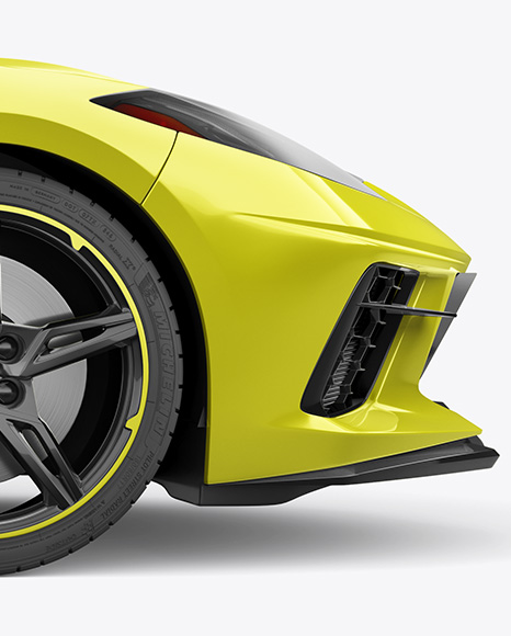 Sport Car Mockup - Side View