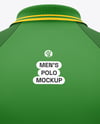 Men's Long Sleeve Raglan Polo Mockup