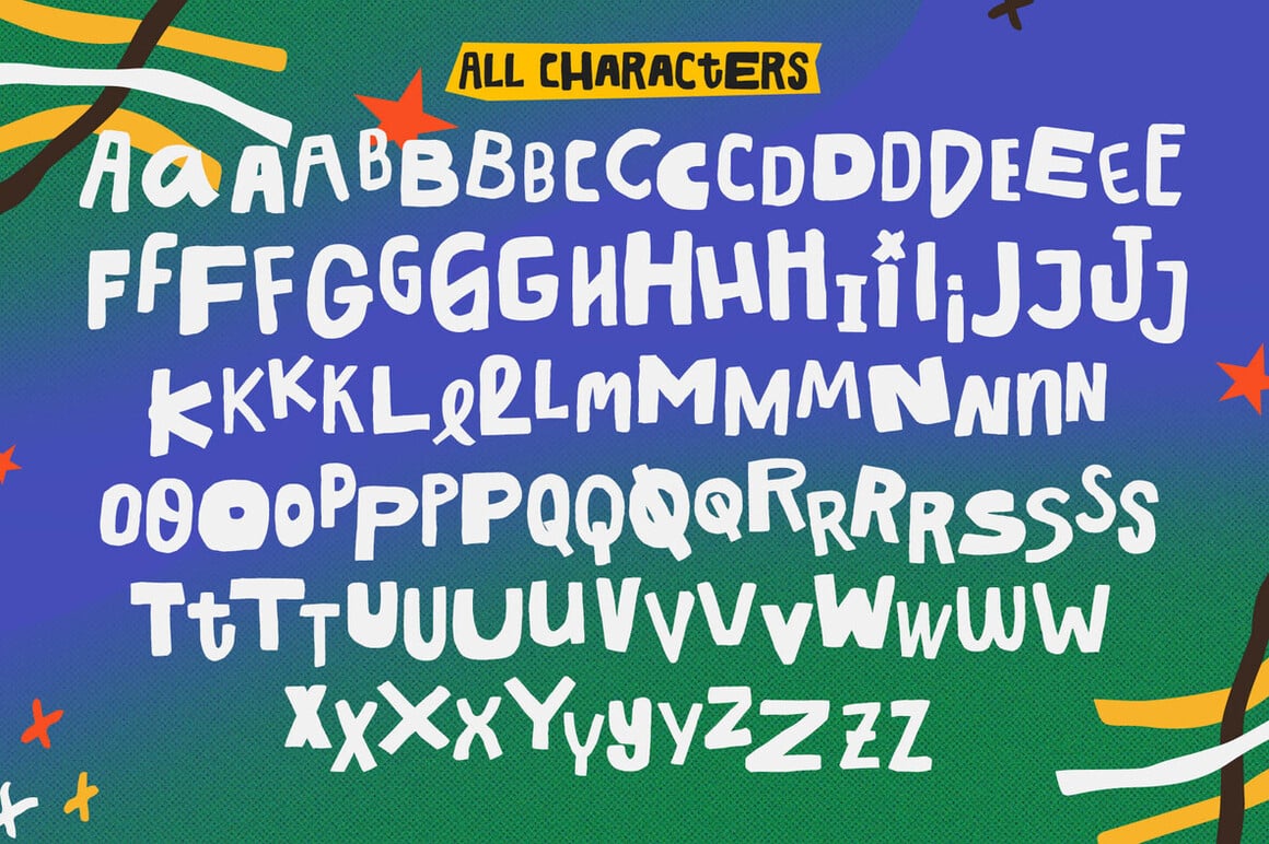 Slackers Hand Drawn Font